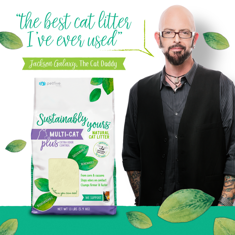 Sustainably Yours Cat Litter, Multi-Cat Plus, 13-lb
