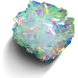 Boca Pet Crinkle Mylar Ball Cat Toy, Rainbow