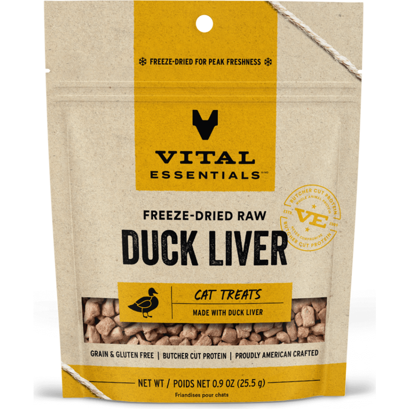 Mud Bay Buy Vital Essentials Raw FreezeDried Cat Treats, Duck Liver