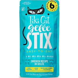 Tiki Cat Gelee Stix Lickable Cat Treats, Chicken, 0.5-oz, 6-pack