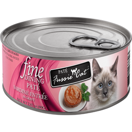 Fussie Cat Fine Dining Pate Canned Cat Food, Sardine