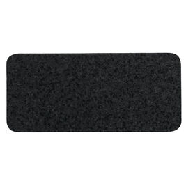 Ore Originals Recycled Rubber Skinny Rectangle Pet Placemat, Black
