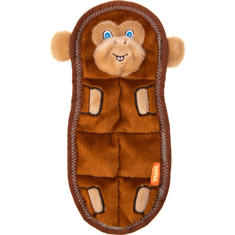 Growl Zoo Matz Dog Toy, Mildred the Monkey image number null