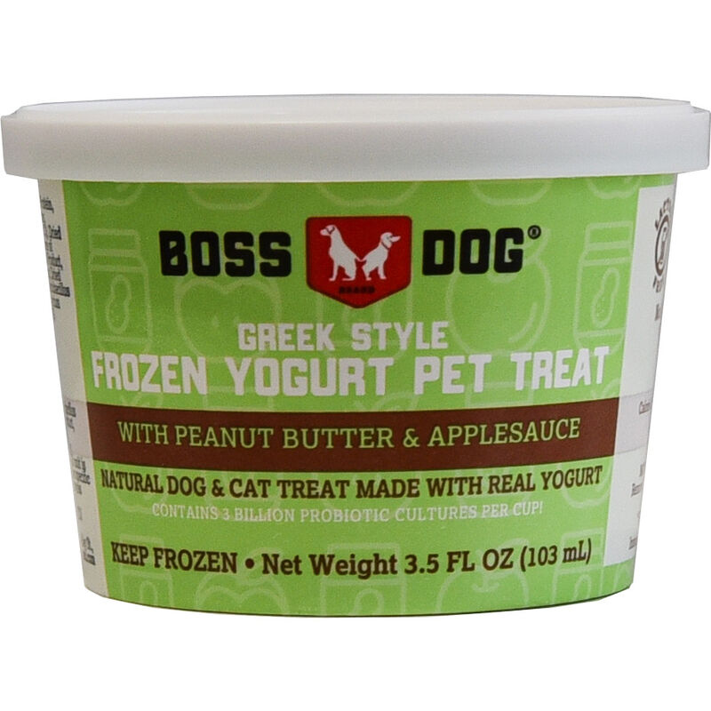 Boss Dog Frozen Yogurt Dog Treats, Peanut Butter & Applesauce, 3.5-oz, 4-pack image number null