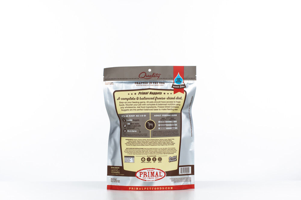 Primal venison freeze sales dried