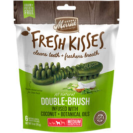 Merrick Fresh Kisses Dog Dental Treats, Coconut Oil, Medium, 6-count