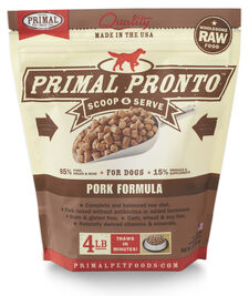 Primal Raw Frozen Dog Food, Pork
