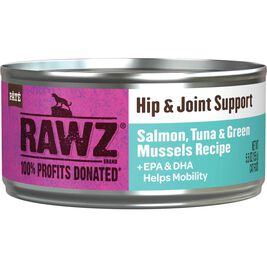 Rawz Hip & Joint Support Canned Cat Food, Salmon Tuna & Green Mussels