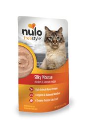 Nulo Freestyle Grain-Free Wet Cat Food, Silky Mousse, Chicken & Salmon