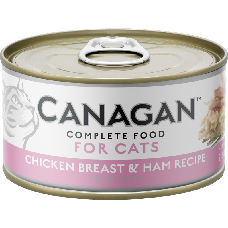 Canagan Grain-Free Canned Cat Food, Chicken & Ham, 2.64-oz image number null