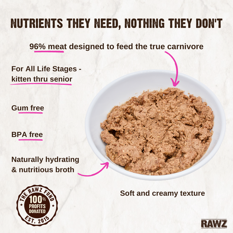 Rawz 96% Pate Canned Cat Food, Turkey & Turkey Liver image number null