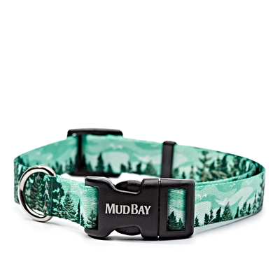 Mud Bay Dog Collar, Evergreen