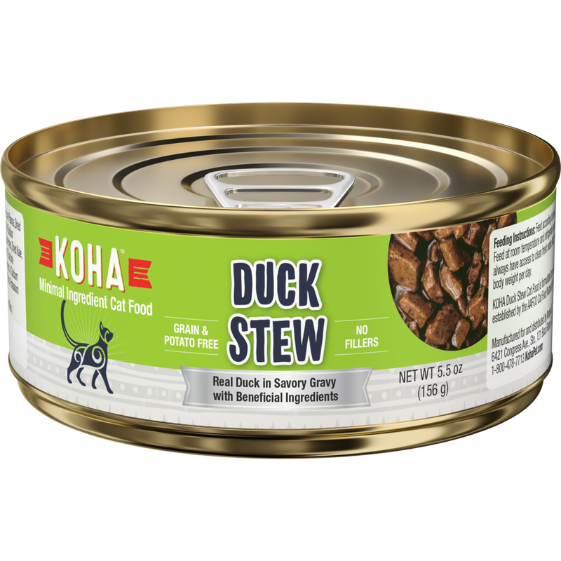 Koha Minimal Ingredient Stew Canned Cat Food, Duck image number null