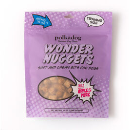 Polka Dog Wonder Nuggets Soft and Chewy Dog Training Treats, Pork & Apple, 10-oz