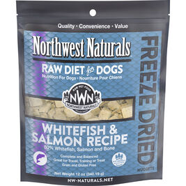 Northwest Naturals Raw Freeze-Dried Dog Food, Nuggets, Whitefish & Salmon