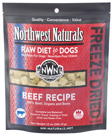 Northwest Naturals Raw Freeze-Dried Dog Food, Nuggets, Beef