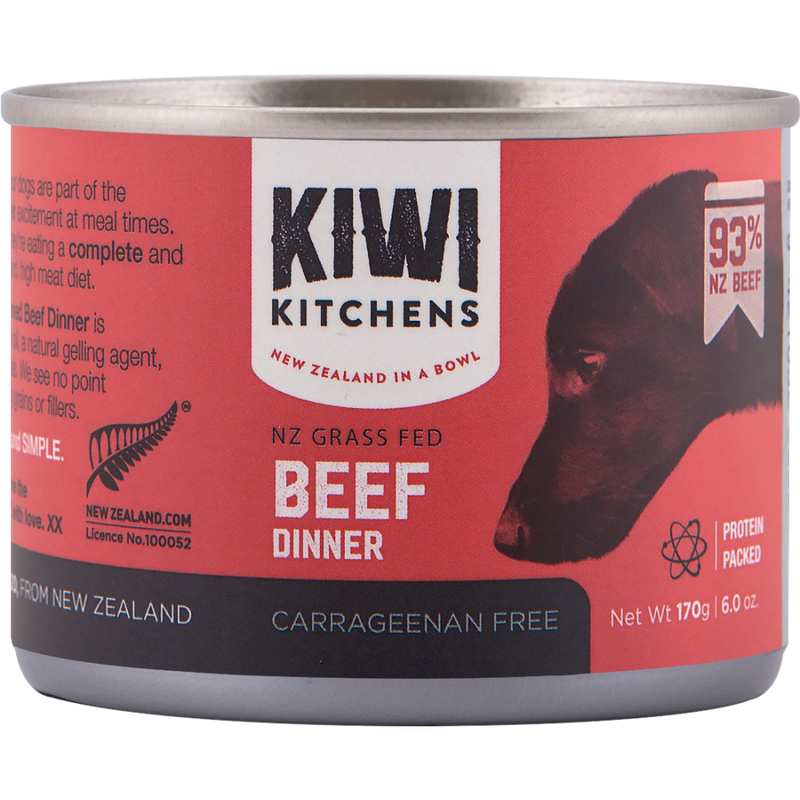 Kiwi Kitchens Canned Dog Food, Beef, 6-oz image number null