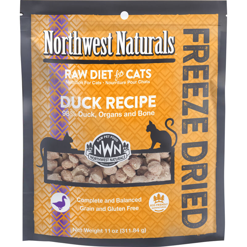Northwest Naturals Raw Freeze-Dried Cat Food, Duck image number null