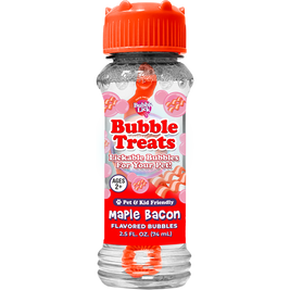 BubbleLick Flavored Dog Bubbles, Maple Bacon, 2.5-oz