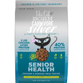 Tiki Cat Born Carnivore Dry Cat Food, Silver, Senior