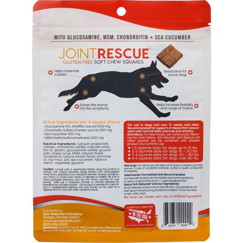 Ark Naturals Joint Rescue Jerky Dog Treats, Chicken, 9-oz image number null