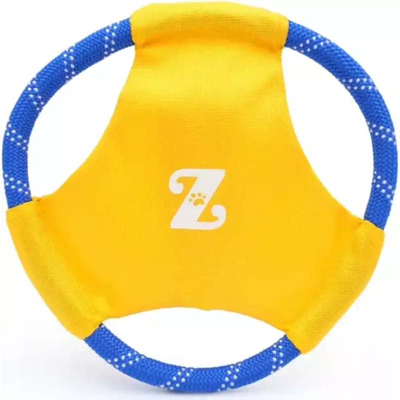 ZippyPaws Rope Gliderz Dog Toy, Yellow image number null