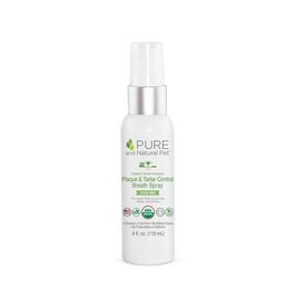 Pure and Natural Pet Plaque & Tartar Control Breath Spray Dog Supplement, 4-oz