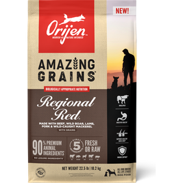 Orijen Amazing Grains Dry Dog Food, Regional Red