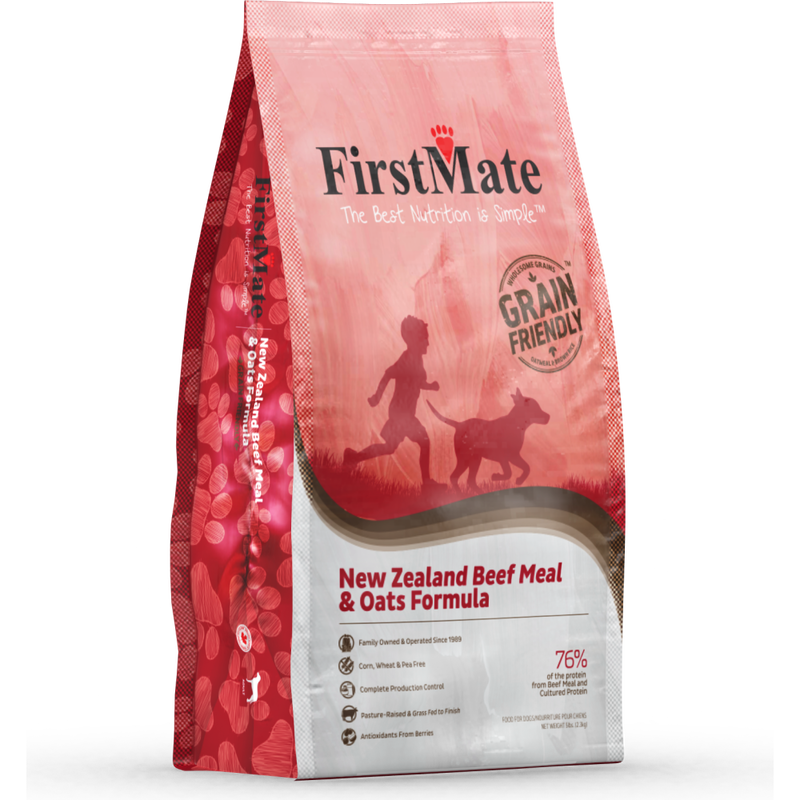 FirstMate Grain Friendly Dry Dog Food, Beef & Oats image number null