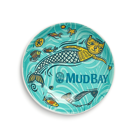 Mud Bay Round Saucer Cat Bowl, Salish Sea, 5-in
