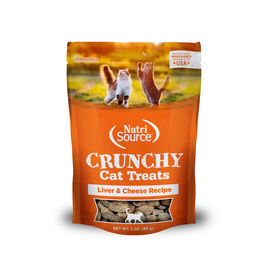 NutriSource Crunchy Cat Treats, Liver & Cheese, 3-oz