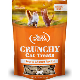 NutriSource Crunchy Cat Treats, Liver & Cheese, 3-oz