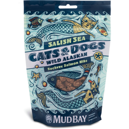 Mud Bay Salish Sea Cat Treats, Sockeye Salmon, Nibs, 5-oz