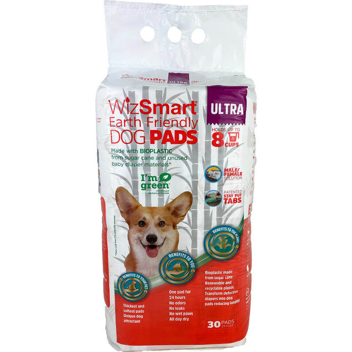 Mud Bay Buy WizSmart Earth Friendly Ultra Dog Training Pads 30