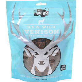 Artvark GoGo Stressless Jerky Bars Dog Treats, Venison