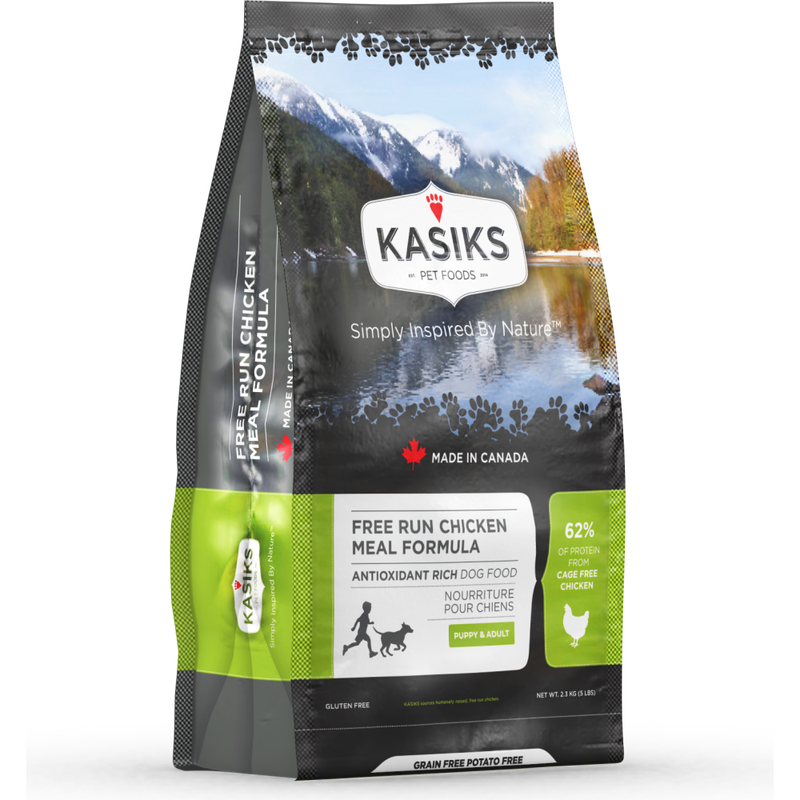 Kasiks Grain-Free Dry Dog Food, Chicken, 5-lb image number null
