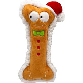 Huxley & Kent Holiday Dog Toy, Gingerbread Bone