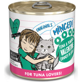 B.F.F. Best Feline Friend Originals Minced! Canned Cat Food, Tuna & Pumpkin Valentine