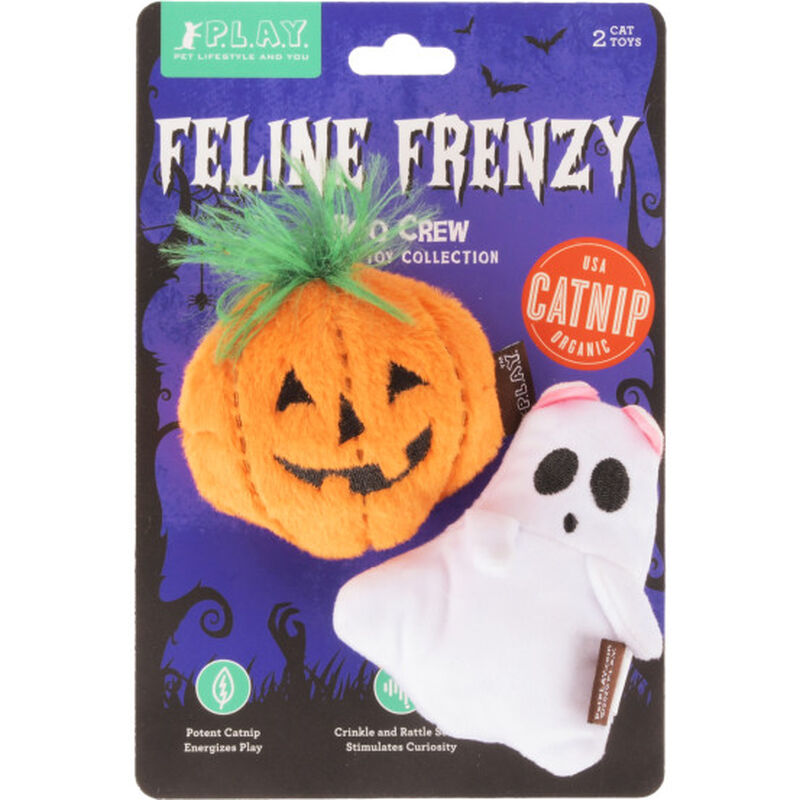 P.L.A.Y. Halloween Feline Frenzy Cat Toys, Boo Crew, 2-pack image number null
