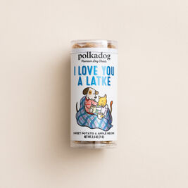 Polka Dog Holiday Dog Treats, I Love You A Latke, Sweet Potato & Apple, 2.5-oz