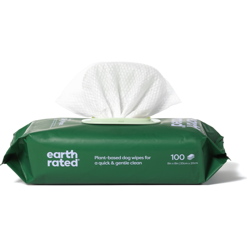 Earth Rated Compostable Pet Grooming Wipes, Lavender, 100-count image number null
