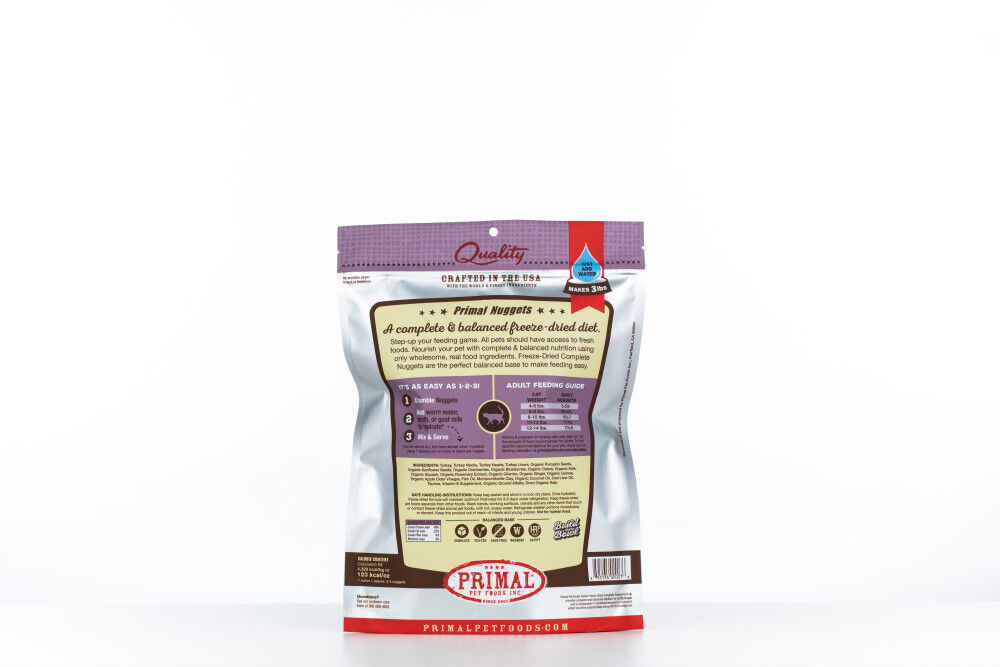 Mud Bay Buy Primal Turkey Formula Nuggets Grain Free Raw Freeze