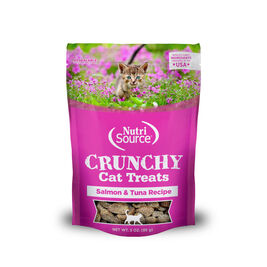 NutriSource Crunchy Cat Treats, Salmon & Tuna, 3-oz