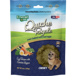 Emerald Pet Quiche Royale Dog Treats, Garden Veggies, 6-oz