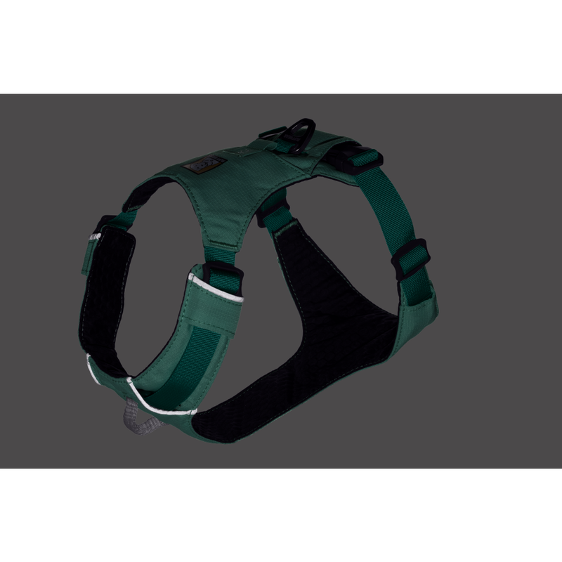 Green top dog harness