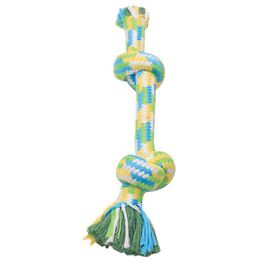 Mammoth 2-Knot Rope Bone Dog Toy, Assorted Colors, 12-inch