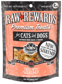 Northwest Naturals Raw Rewards Freeze-Dried Dog & Cat Treats, Shrimp, 1-oz