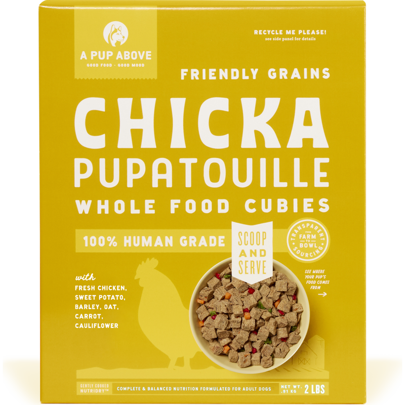 A Pup Above Whole Food Cubies Dehydrated Dog Food, Chicka Pupatouille image number null