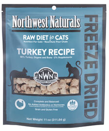Northwest Naturals Raw Freeze-Dried Cat Food, Turkey