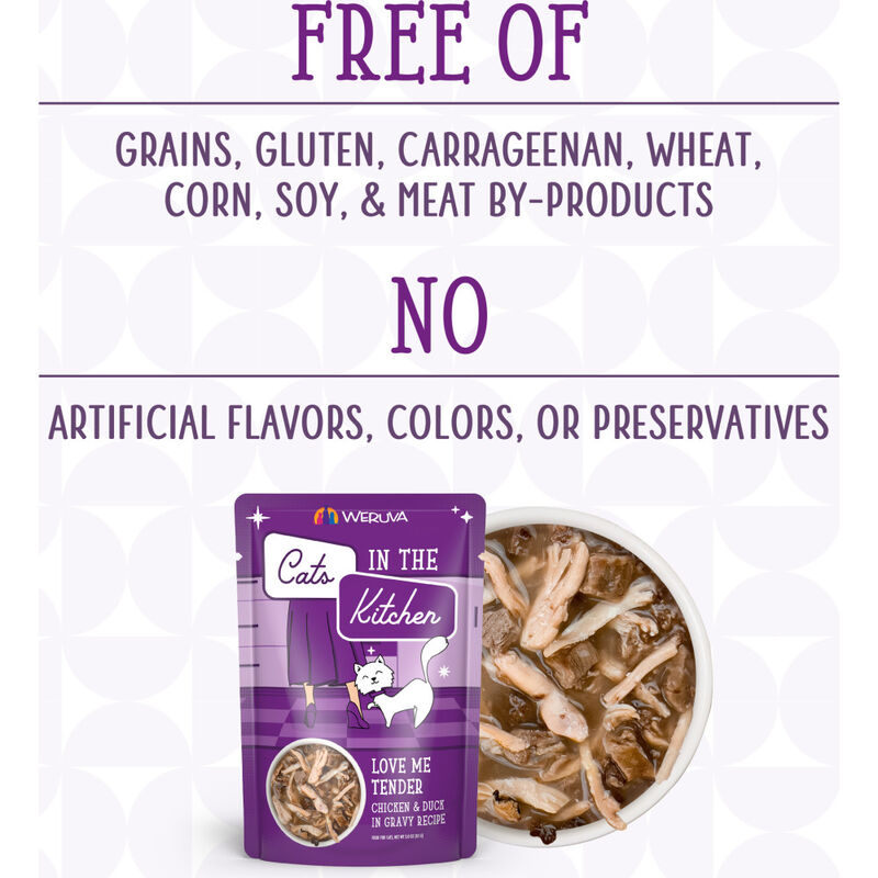 Cats in the Kitchen Originals Wet Cat Food, Love Me Tender, Chicken & Duck, 3-oz image number null